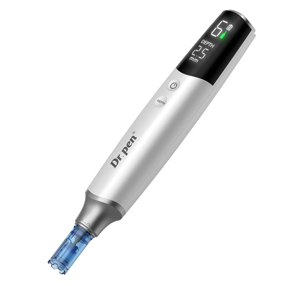 Dr. Pen M9 dermapen z digitalnim zaslonom, nastavljivo globino igel in igelno kartušo za napreden microneedling in izboljšanje kože.